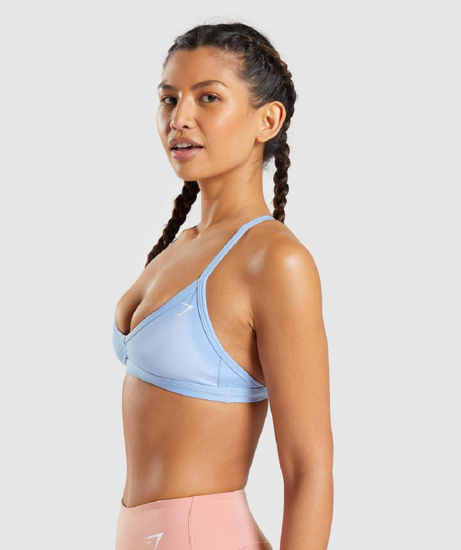 Sujetadores Deportivos Gymshark Minimal Mujer Azules | CO 2169DFM